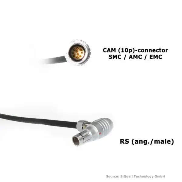 SiQuell - Cable CAM (10p) [SMC,EMC, AMC] to RS (male/ang.)