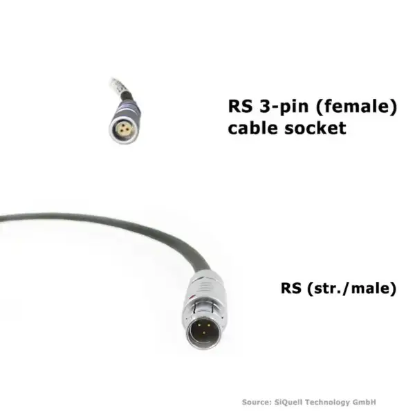 SiQuell - Extension-cable RS [str./male] - RS Cable Socket [female]