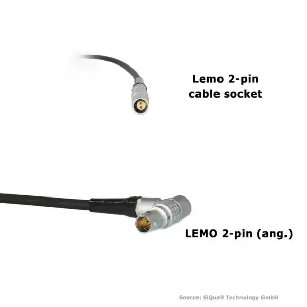 SiQuell - Lemo 2-pin Extension Cable 3m (angled)