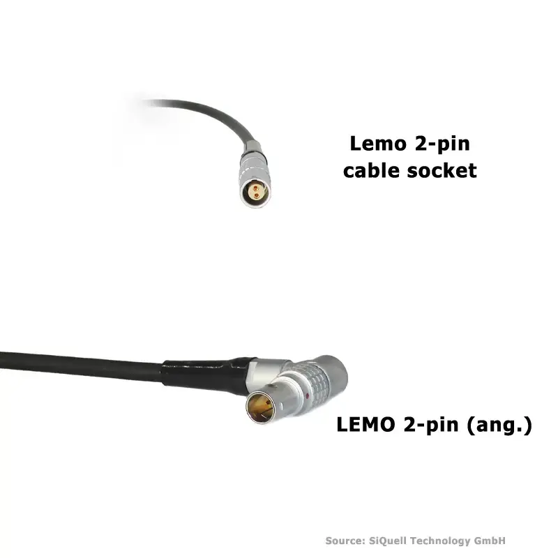 SiQuell - Lemo 2-pin Extension Cable 3m (angled)