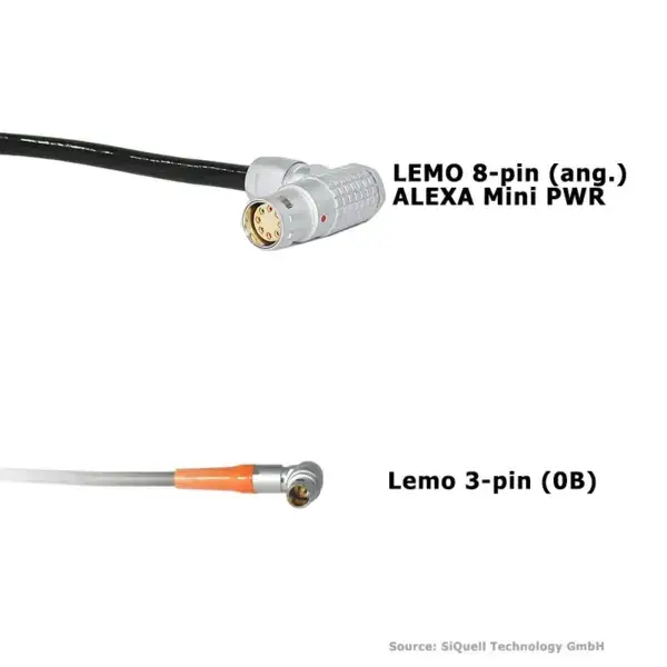 SiQuell - PWR-Cable A-Mini (LF) PWR 8-p [ang.] - LE 3-p [ang.] (0B)