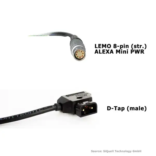 SiQuell - Power cable D-Tap to ARRI ALEXA Mini (LF) | AMIRA (straight)