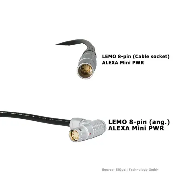 SiQuell - Power extension cable ARRI ALEXA Mini (LF) | AMIRA | ALEXA 35 (angled)