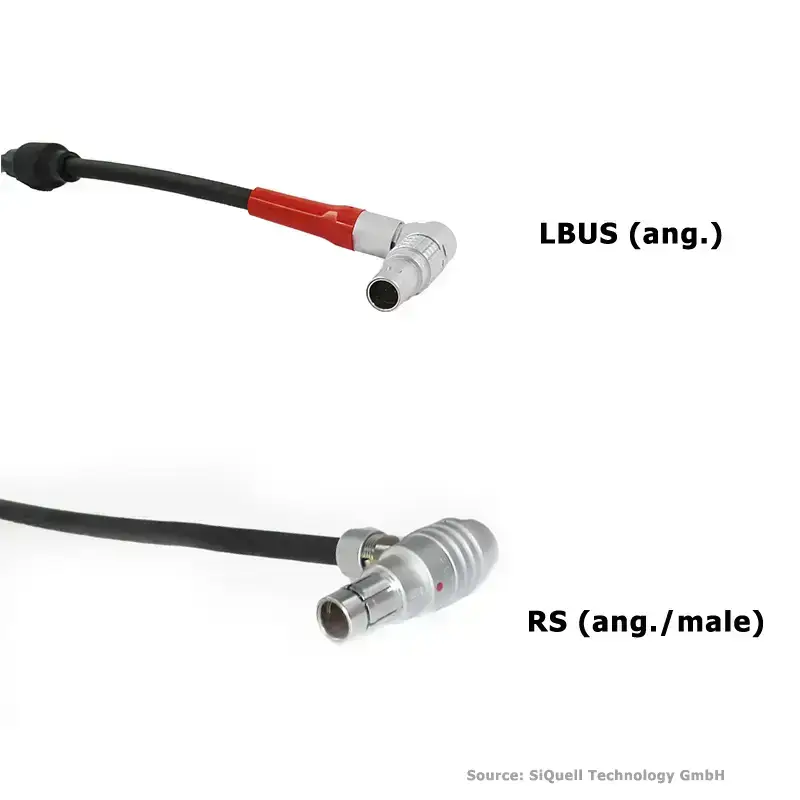 SiQuell - Powercable RS 3-pin (male/ang.) - LBUS (angled)