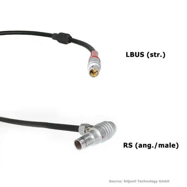 SiQuell - Powercable RS 3-pin (male/ang.) - LBUS (straight)