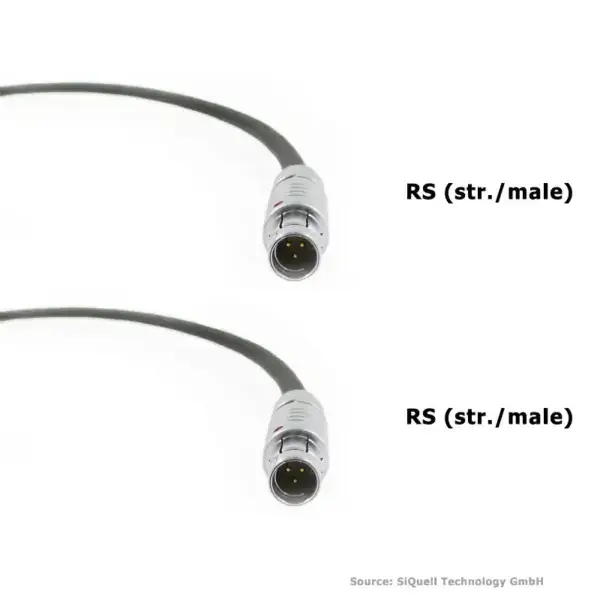 SiQuell - Powercable RS 3-pin (str./male) to RS 3-pin (str./male)