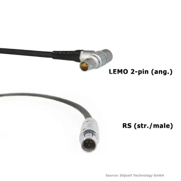 SiQuell - Powercable RS (str.) [m.] - Lemo 2-pin (ang.)
